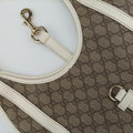 Pre-owned Gucci New Jackie Brown×White PVC coated canvas×Leather 203494 handbag | stylenewstar