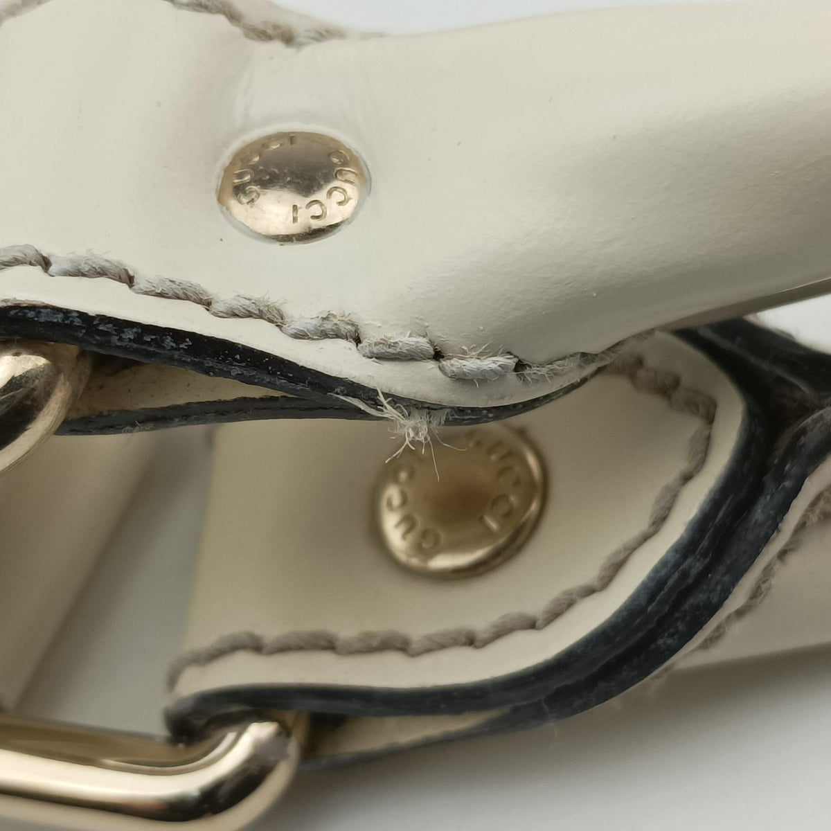 Pre-owned Gucci New Jackie Brown×White PVC coated canvas×Leather 203494 handbag | stylenewstar