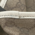 Pre-owned Gucci New Jackie Brown×White PVC coated canvas×Leather 203494 handbag | stylenewstar