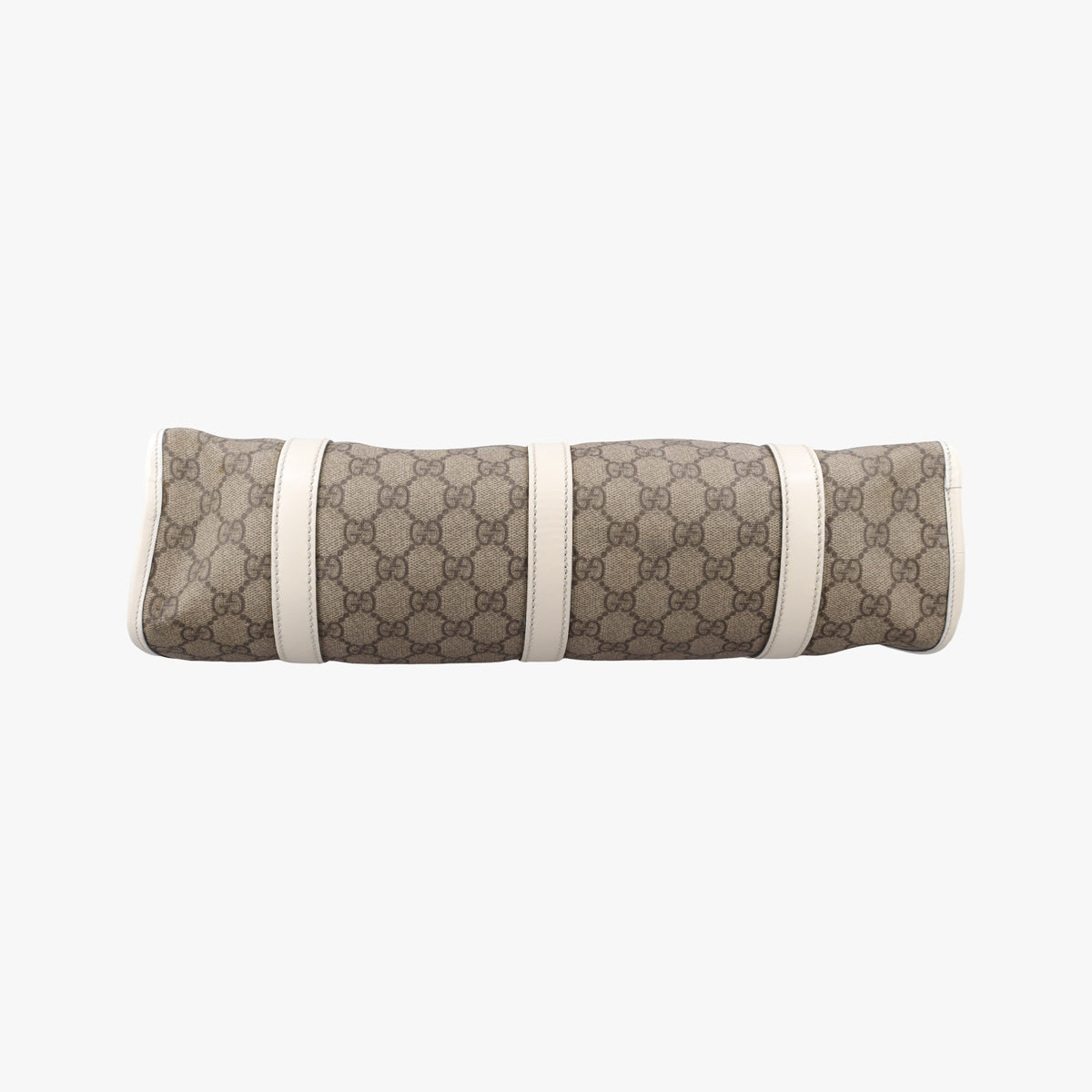 Pre-owned Gucci New Jackie Brown×White PVC coated canvas×Leather 203494 handbag | stylenewstar