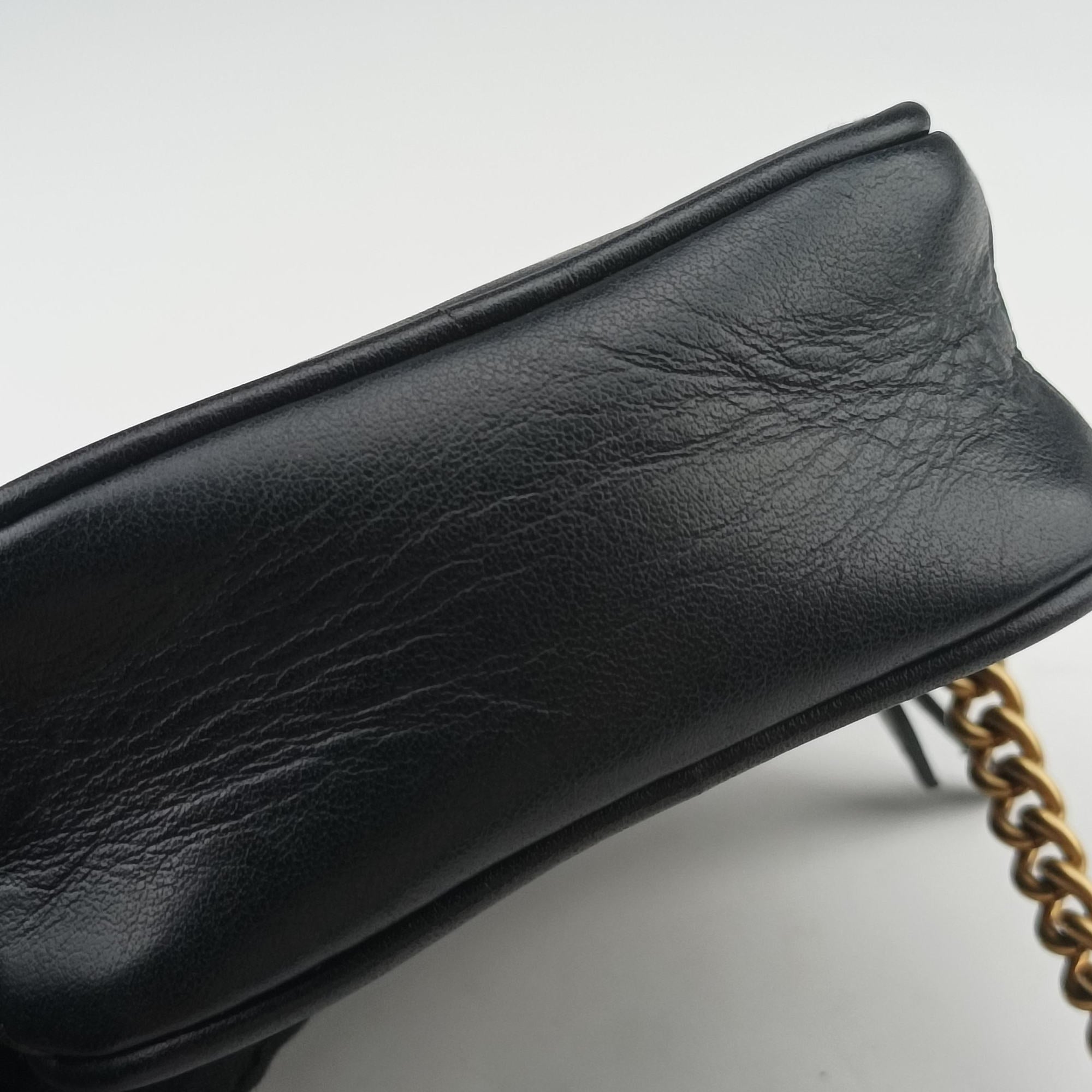 GG Marmont Black Leather 598597 GGマーモント ブラック レザー 598597 