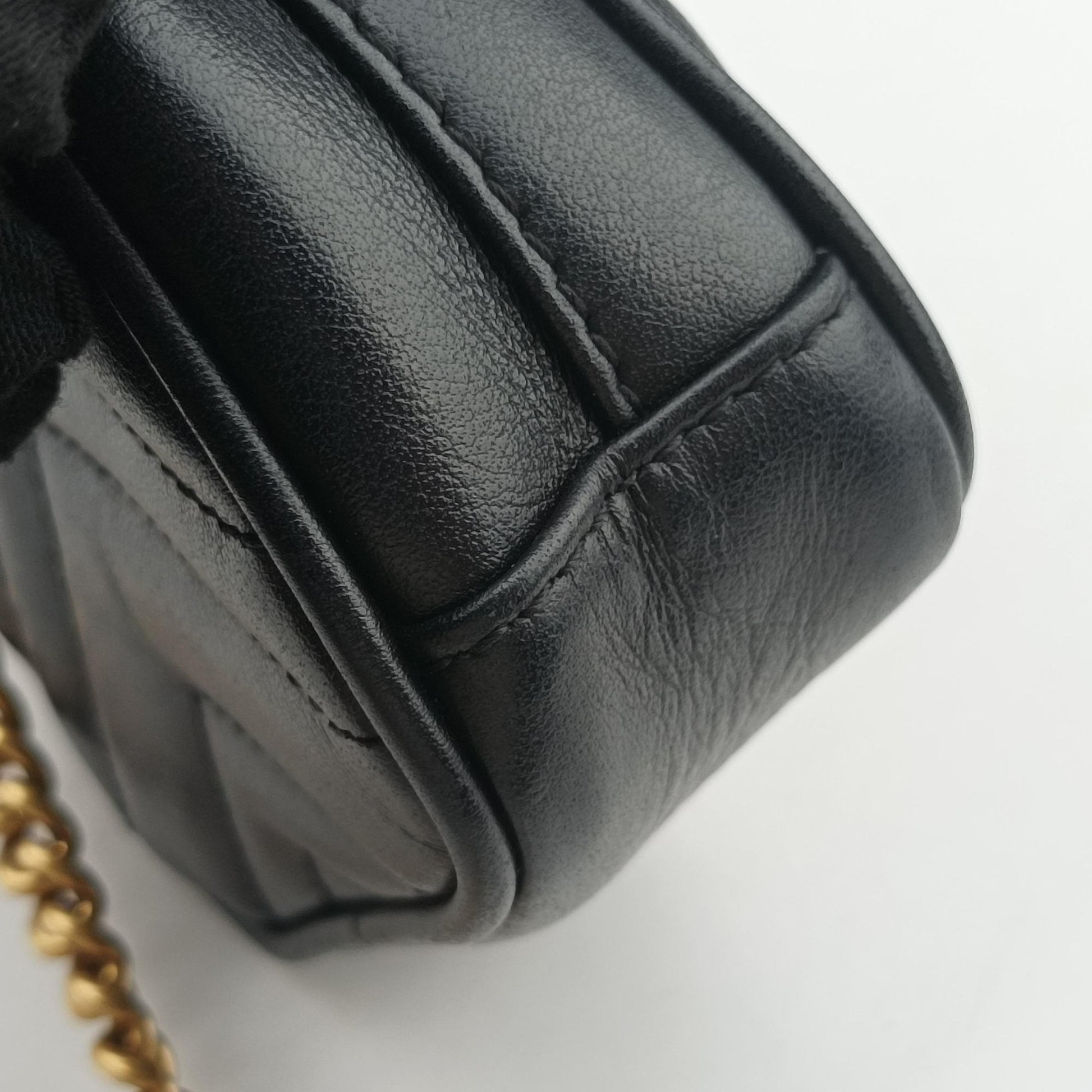 GG Marmont Black Leather 598597 GGマーモント ブラック レザー 598597 