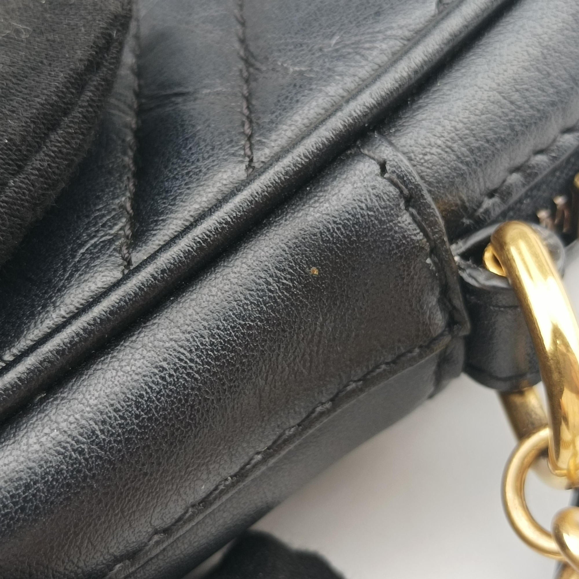 GG Marmont Black Leather 598597 GGマーモント ブラック レザー 598597 