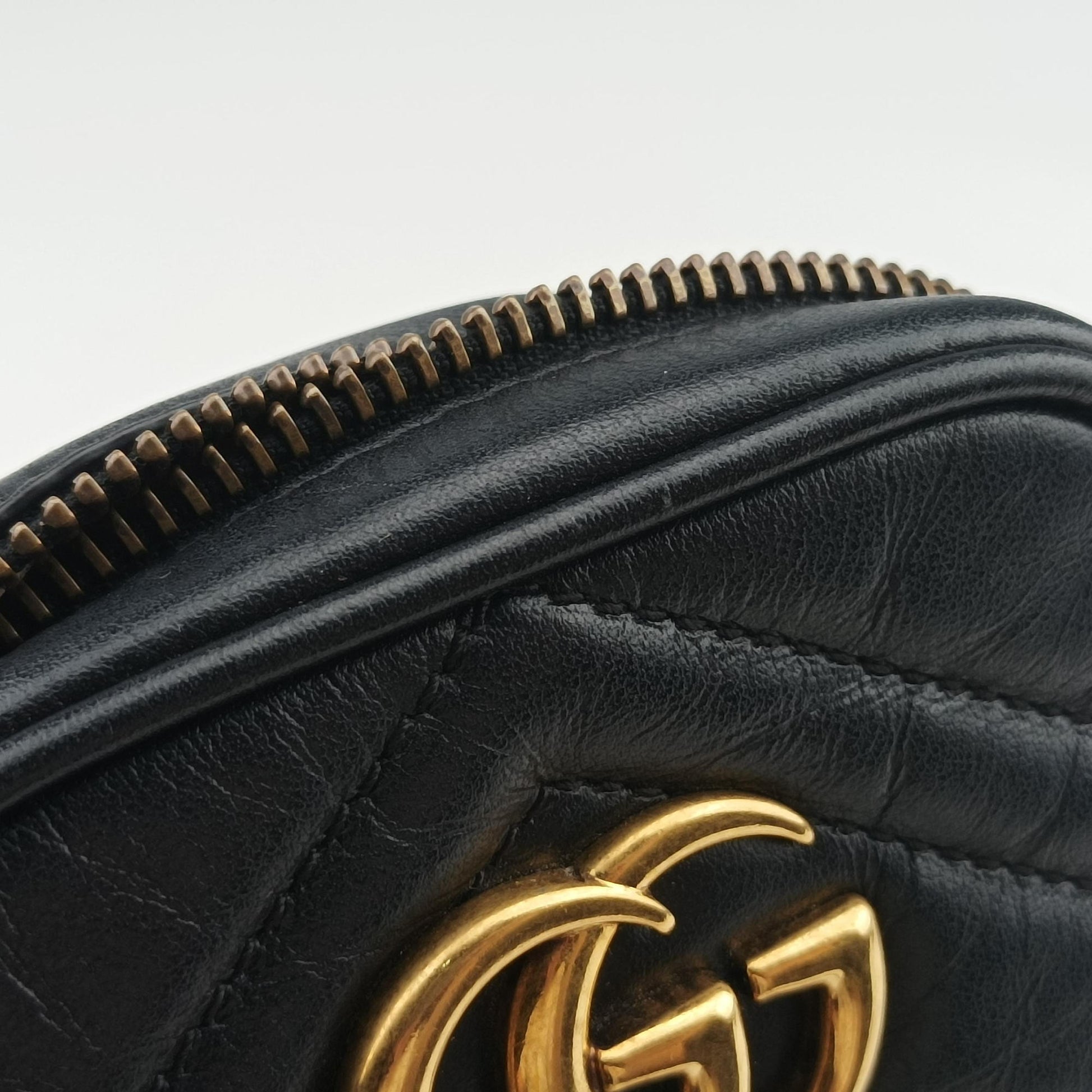 GG Marmont Black Leather 598597 GGマーモント ブラック レザー 598597 