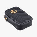 GG Marmont Black Leather 598597 GGマーモント ブラック レザー 598597 