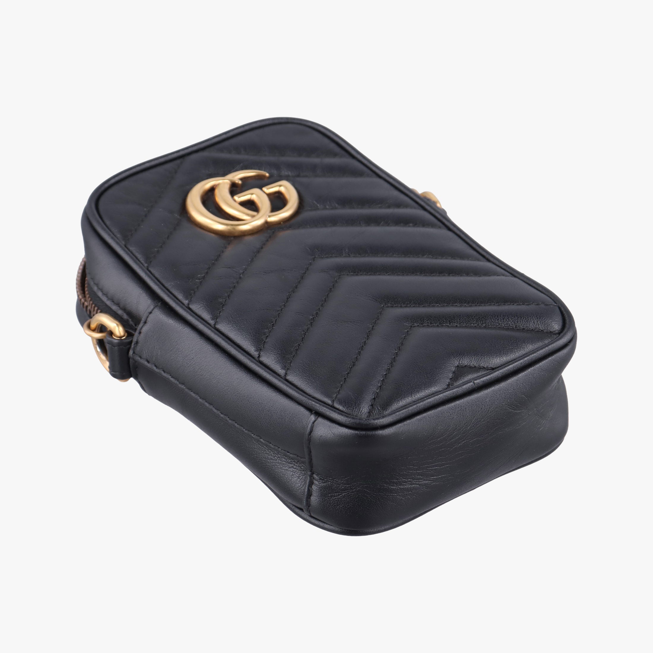 GG Marmont Black Leather 598597 GGマーモント ブラック レザー 598597 