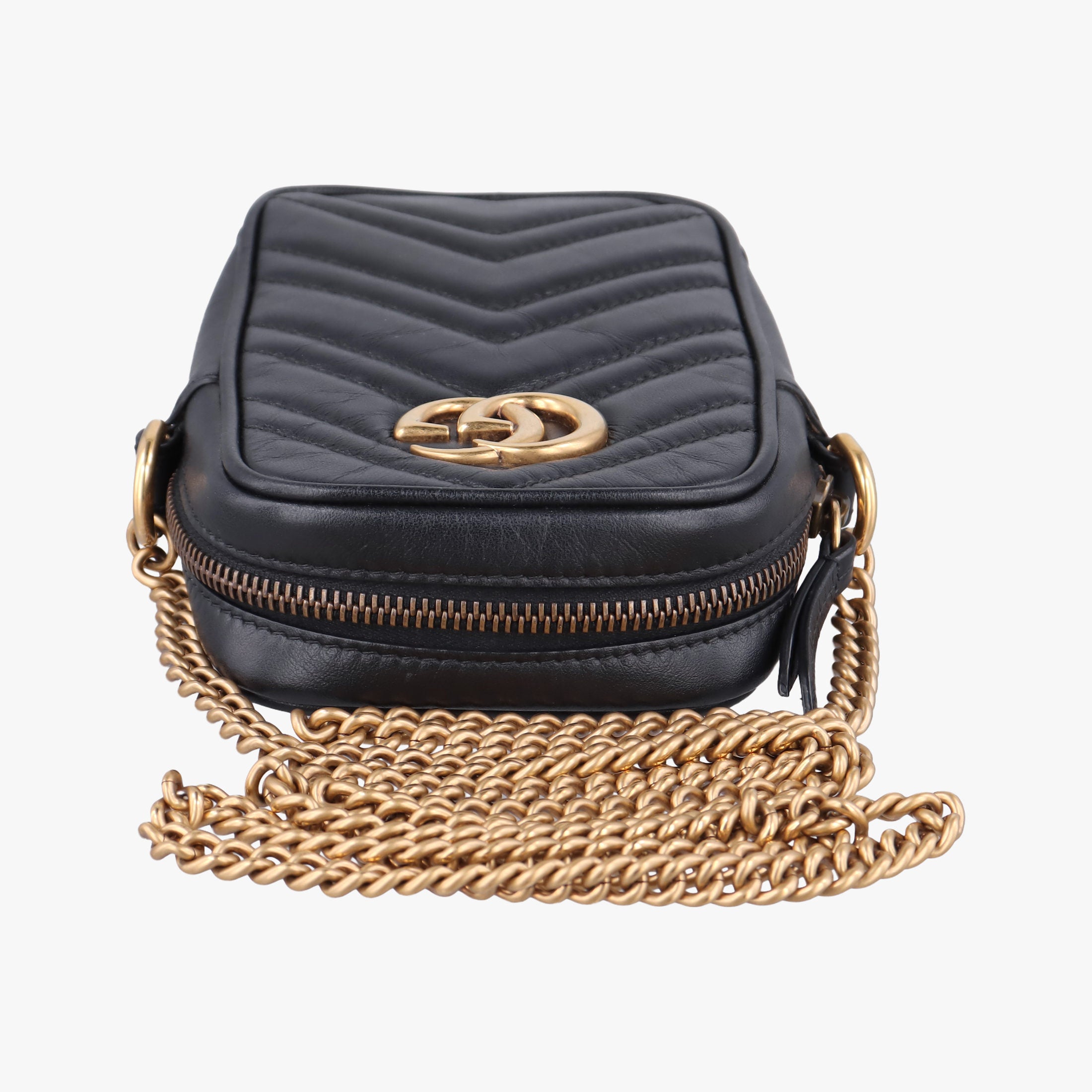 GG Marmont Black Leather 598597 GGマーモント ブラック レザー 598597 