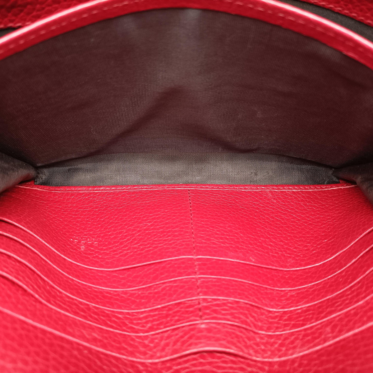 Pre-owned Gucci GG Marmont Red Leather 401232 shoulderbag | stylenewstar