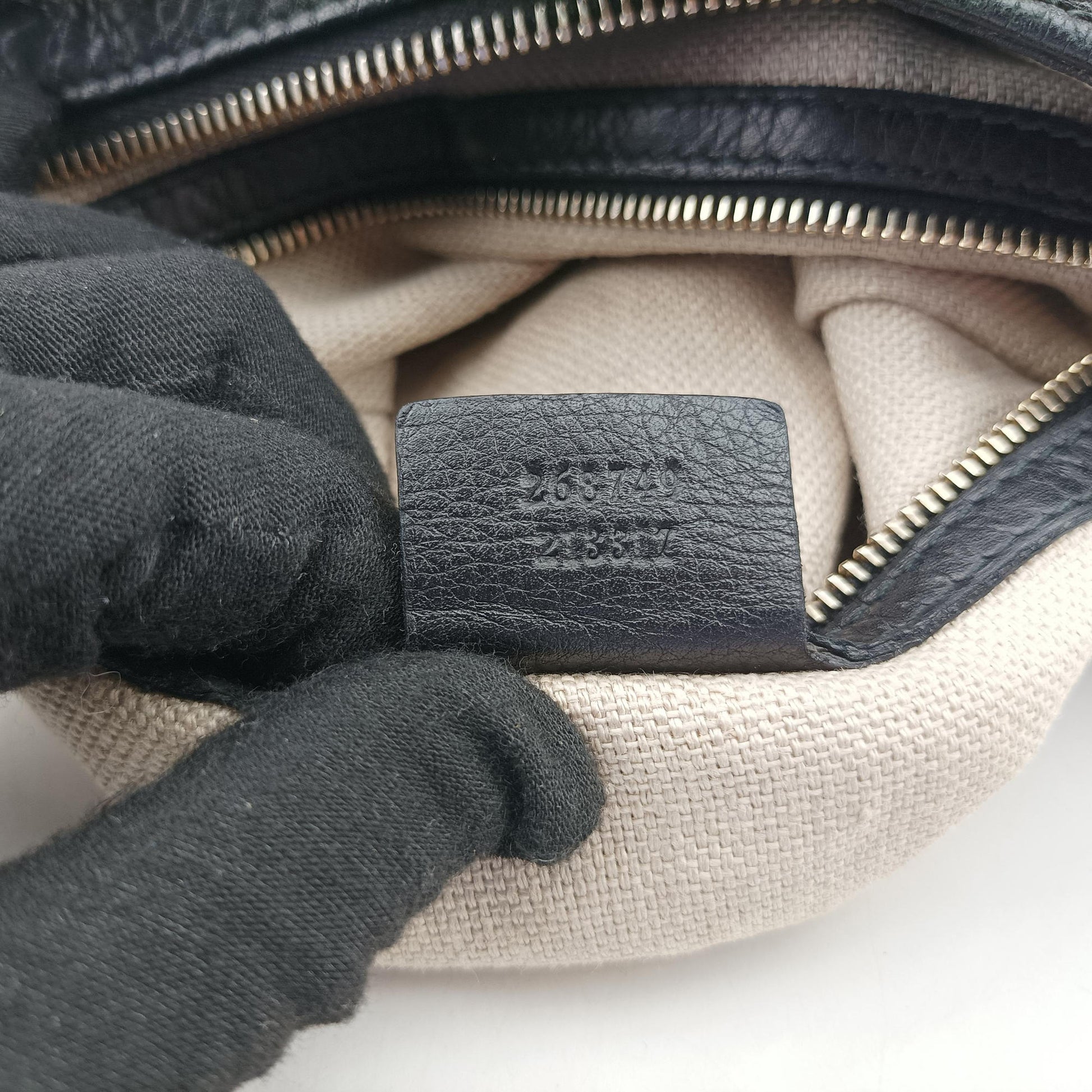 Greenwich hobo Black Leather 268749 C9447929グリニッジ ホーボー ブラック レザー 268749 C9447929