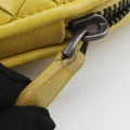 NODINI Intrecciato Yellow lambskin B01544145Jノディーニ イントレチャート イエロー ラムスキン B01544145J