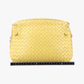NODINI Intrecciato Yellow lambskin B01544145Jノディーニ イントレチャート イエロー ラムスキン B01544145J