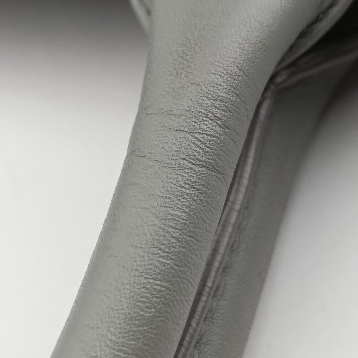 Book Tote Bag Grey leather 62-MA-0210 IC Chipブックトート バッグ グレー レザー 62-MA-0210 ICチップ
