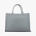 Book Tote Bag Grey leather 62-MA-0210 IC Chipブックトート バッグ グレー レザー 62-MA-0210 ICチップ