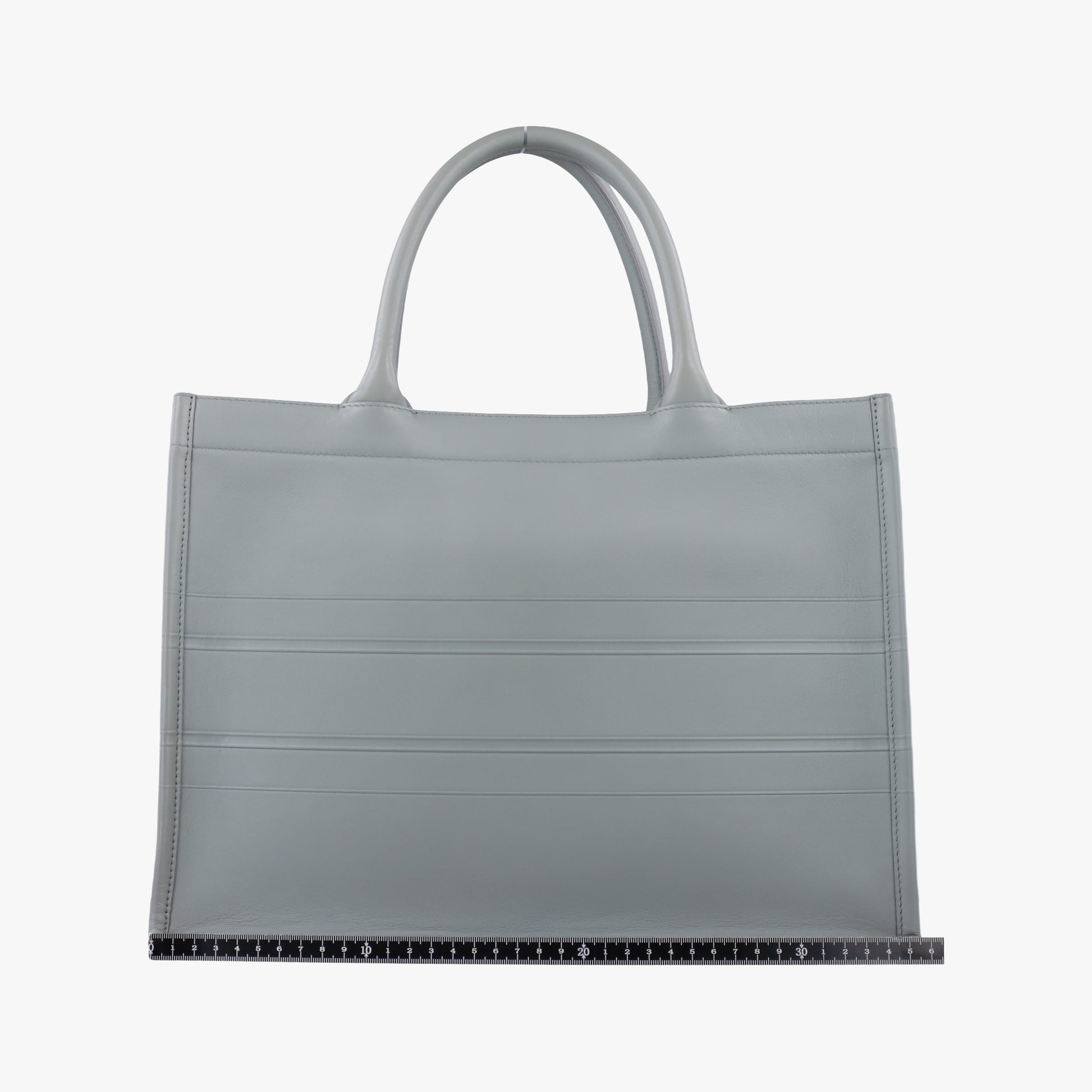 Book Tote Bag Grey leather 62-MA-0210 IC Chipブックトート バッグ グレー レザー 62-MA-0210 ICチップ