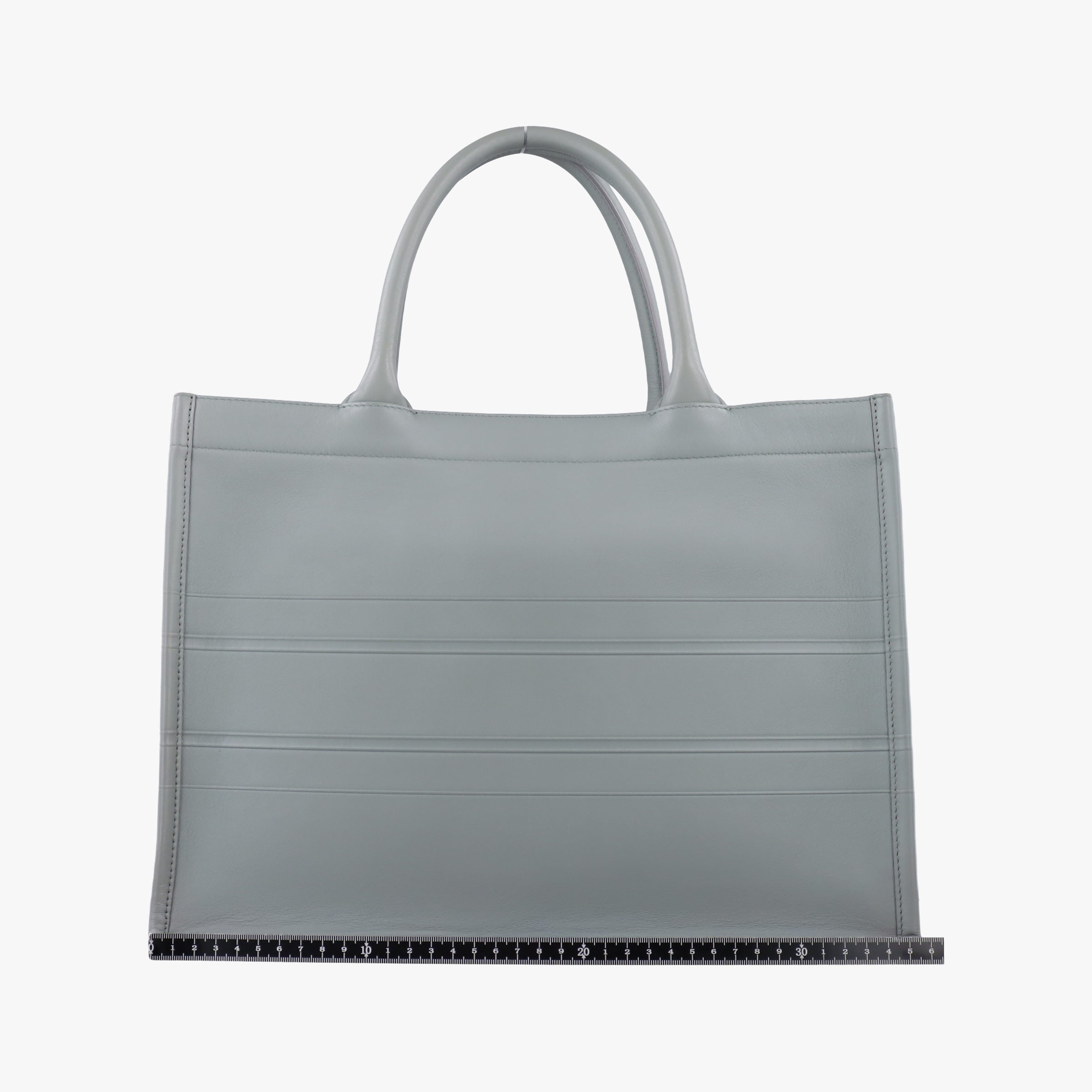 Book Tote Bag Grey leather 62-MA-0210 IC Chipブックトート バッグ グレー レザー 62-MA-0210 ICチップ