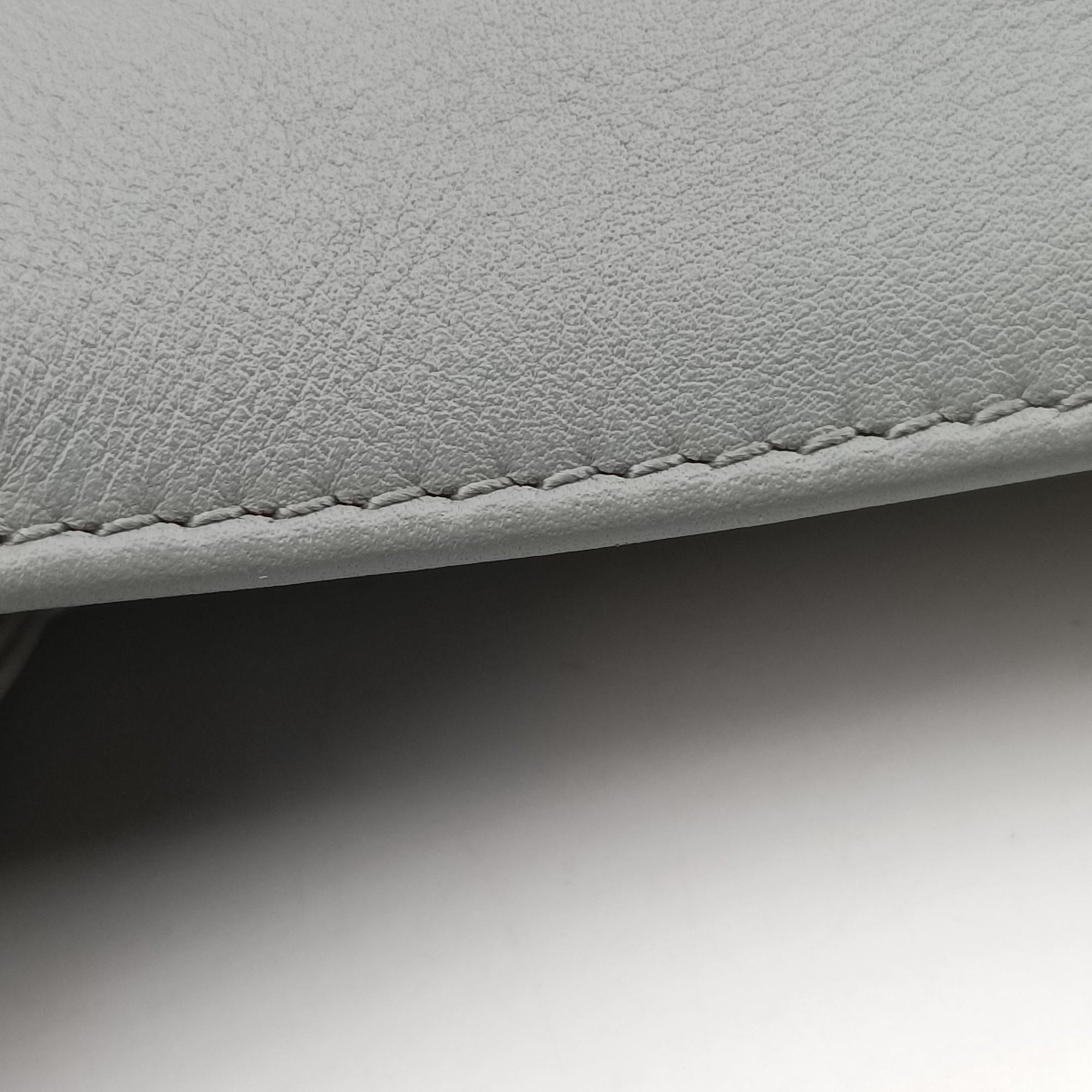 Book Tote Bag Grey leather 62-MA-0210 IC Chipブックトート バッグ グレー レザー 62-MA-0210 ICチップ