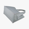 Book Tote Bag Grey leather 62-MA-0210 IC Chipブックトート バッグ グレー レザー 62-MA-0210 ICチップ