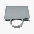 Book Tote Bag Grey leather 62-MA-0210 IC Chipブックトート バッグ グレー レザー 62-MA-0210 ICチップ