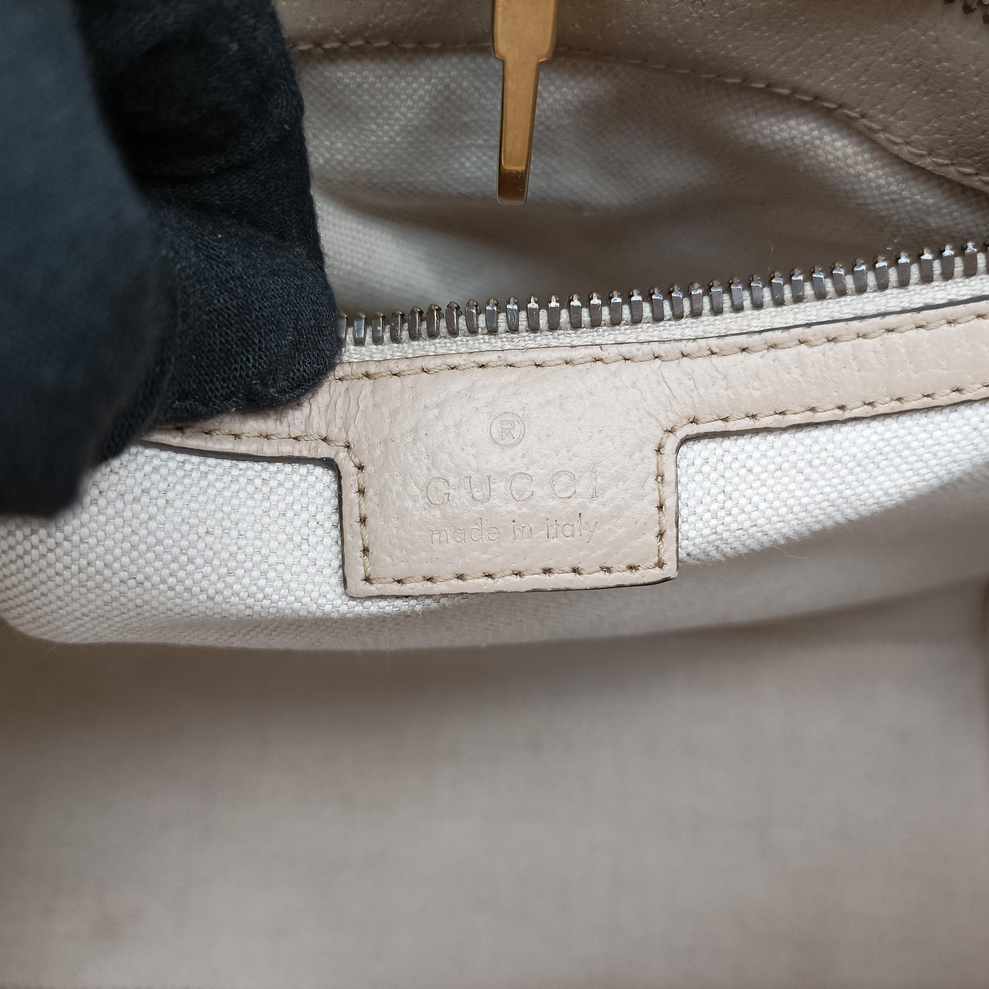 Interlocking G Beige PVC coated canvas×Leather 659983 G039238286インターロッキングG ベージュ PVCコーティングキャンバス×レザー 659983 G039238286