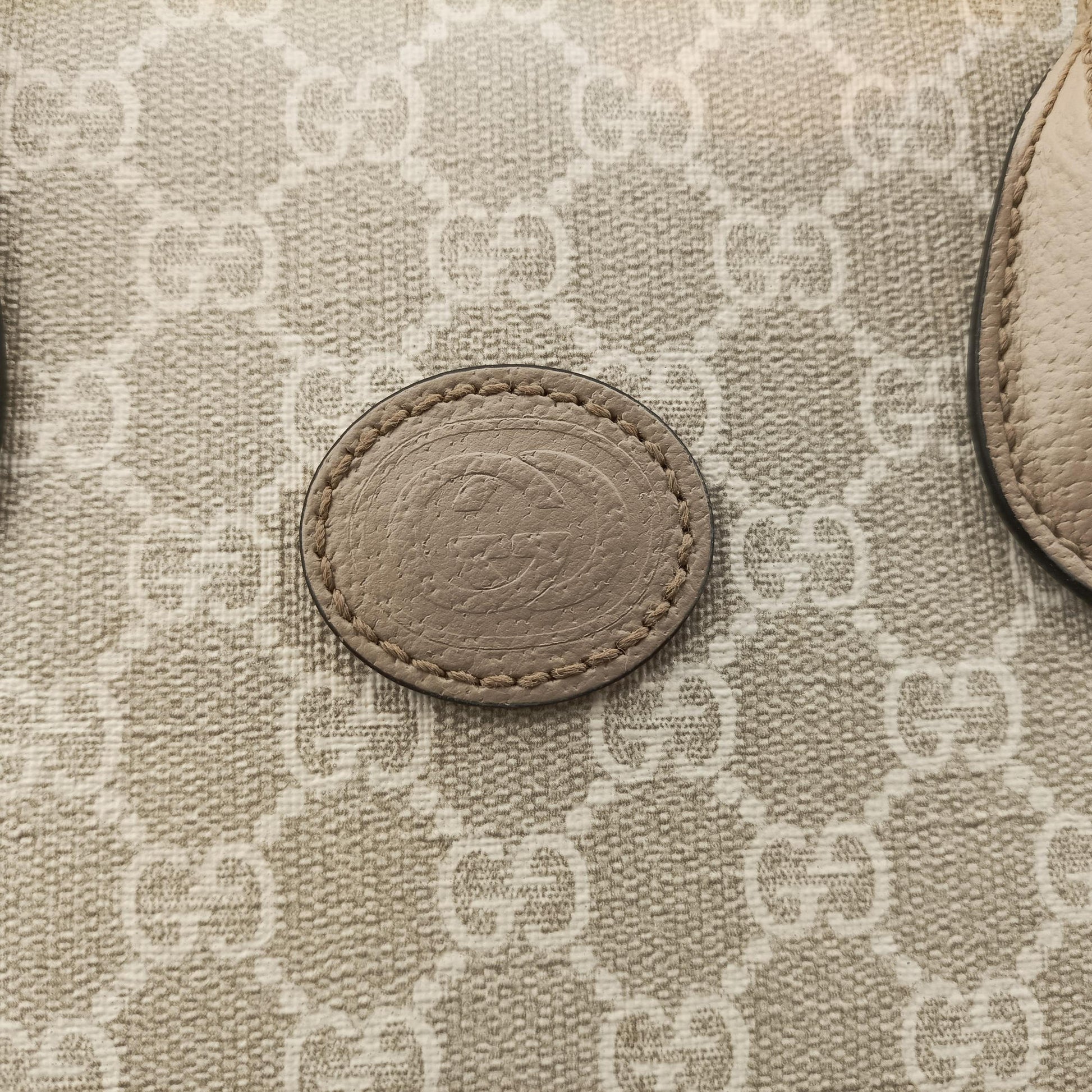 Interlocking G Beige PVC coated canvas×Leather 659983 G039238286インターロッキングG ベージュ PVCコーティングキャンバス×レザー 659983 G039238286