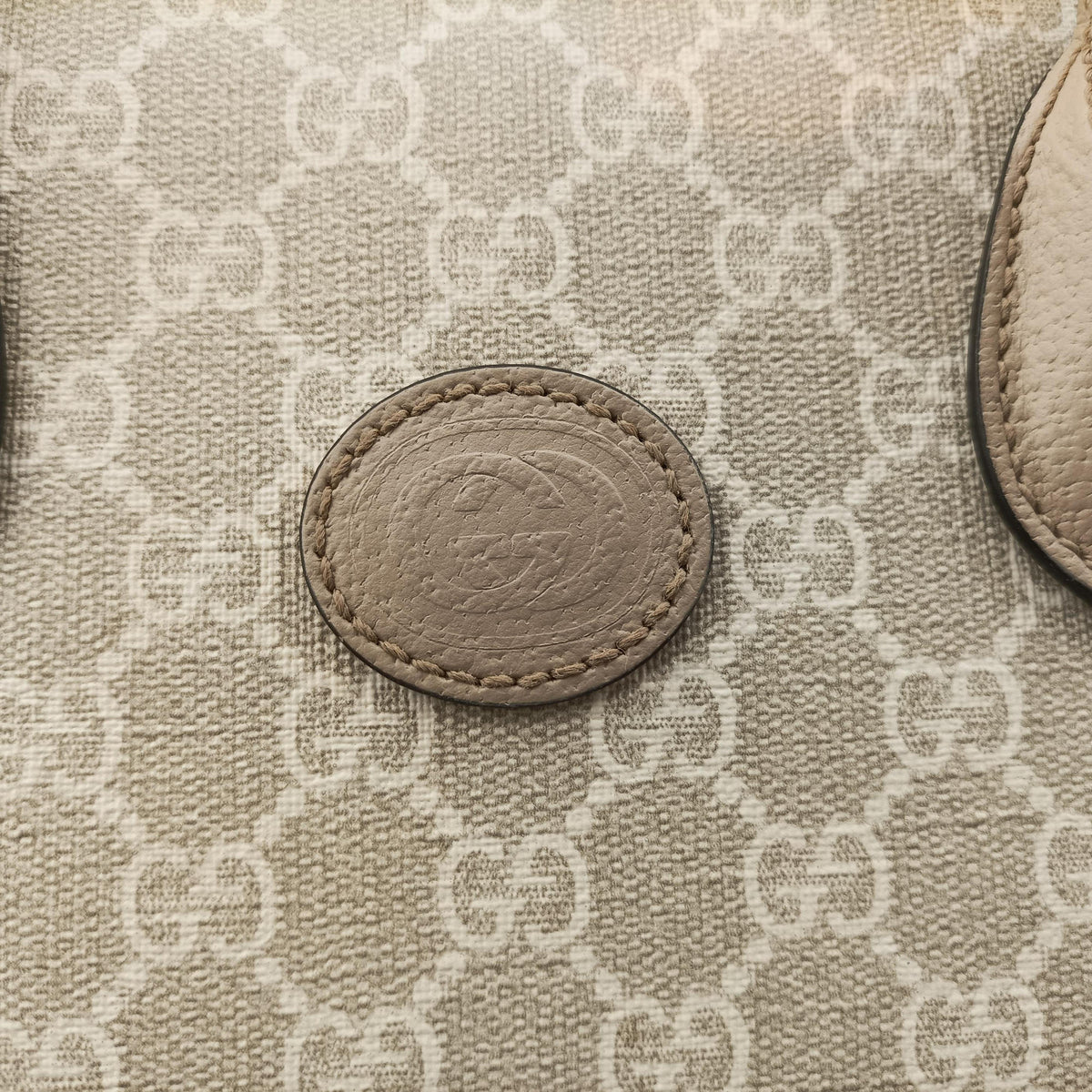 Interlocking G Beige PVC coated canvas×Leather 659983 G039238286インターロッキングG ベージュ PVCコーティングキャンバス×レザー 659983 G039238286
