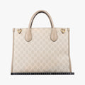 Interlocking G Beige PVC coated canvas×Leather 659983 G039238286インターロッキングG ベージュ PVCコーティングキャンバス×レザー 659983 G039238286