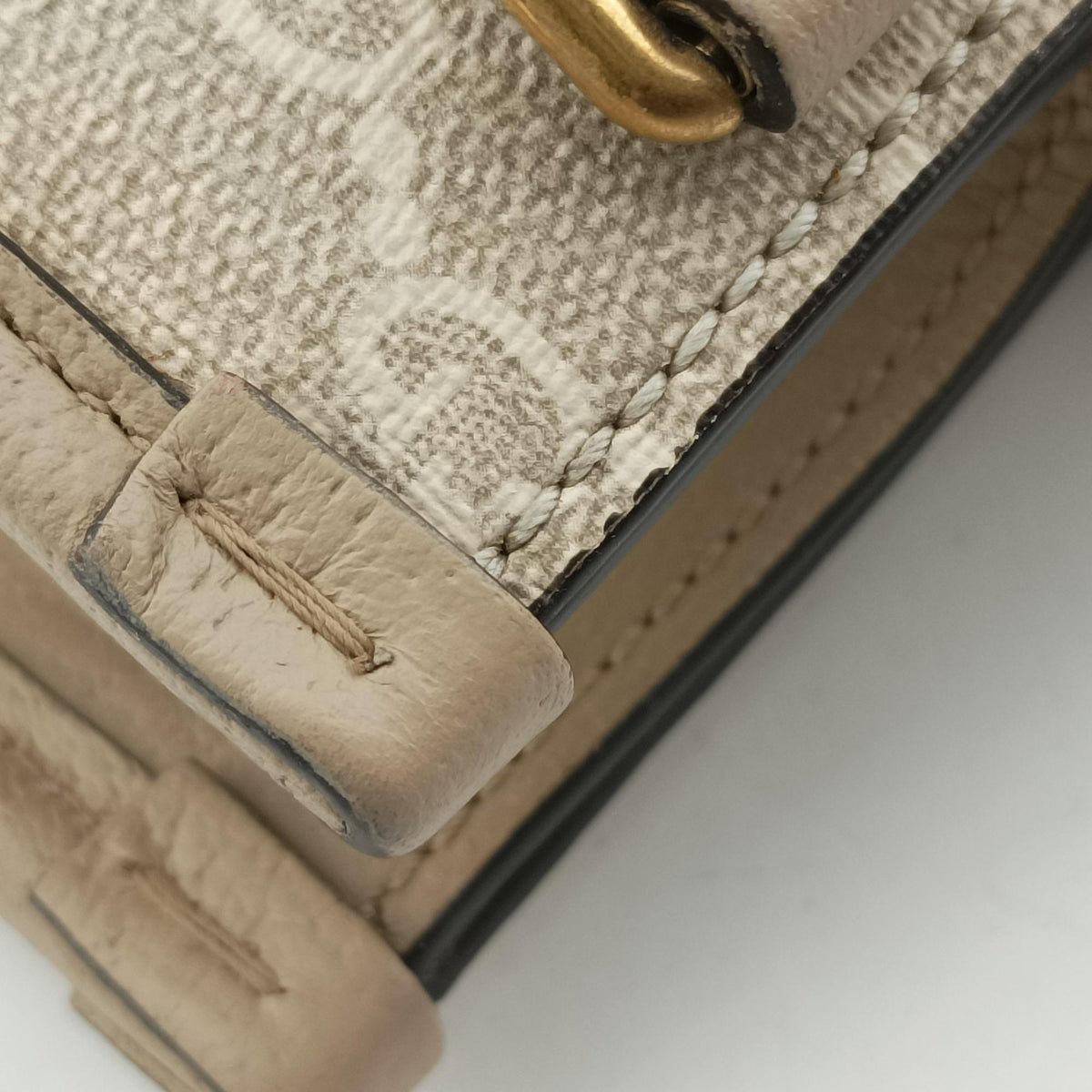 Interlocking G Beige PVC coated canvas×Leather 659983 G039238286インターロッキングG ベージュ PVCコーティングキャンバス×レザー 659983 G039238286