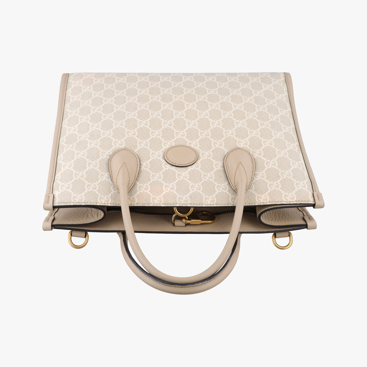 Interlocking G Beige PVC coated canvas×Leather 659983 G039238286インターロッキングG ベージュ PVCコーティングキャンバス×レザー 659983 G039238286