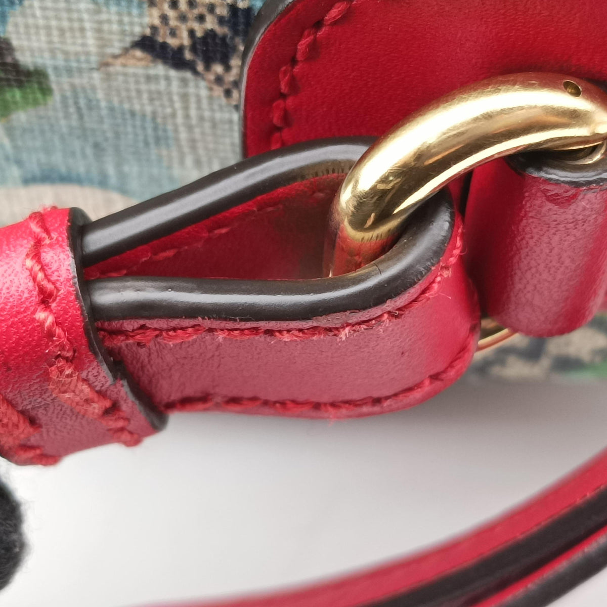 Pre-owned Gucci GG Blooms beige×multicolor PVC coated canvas×Leather 546312 shoulderbag | stylenewstar