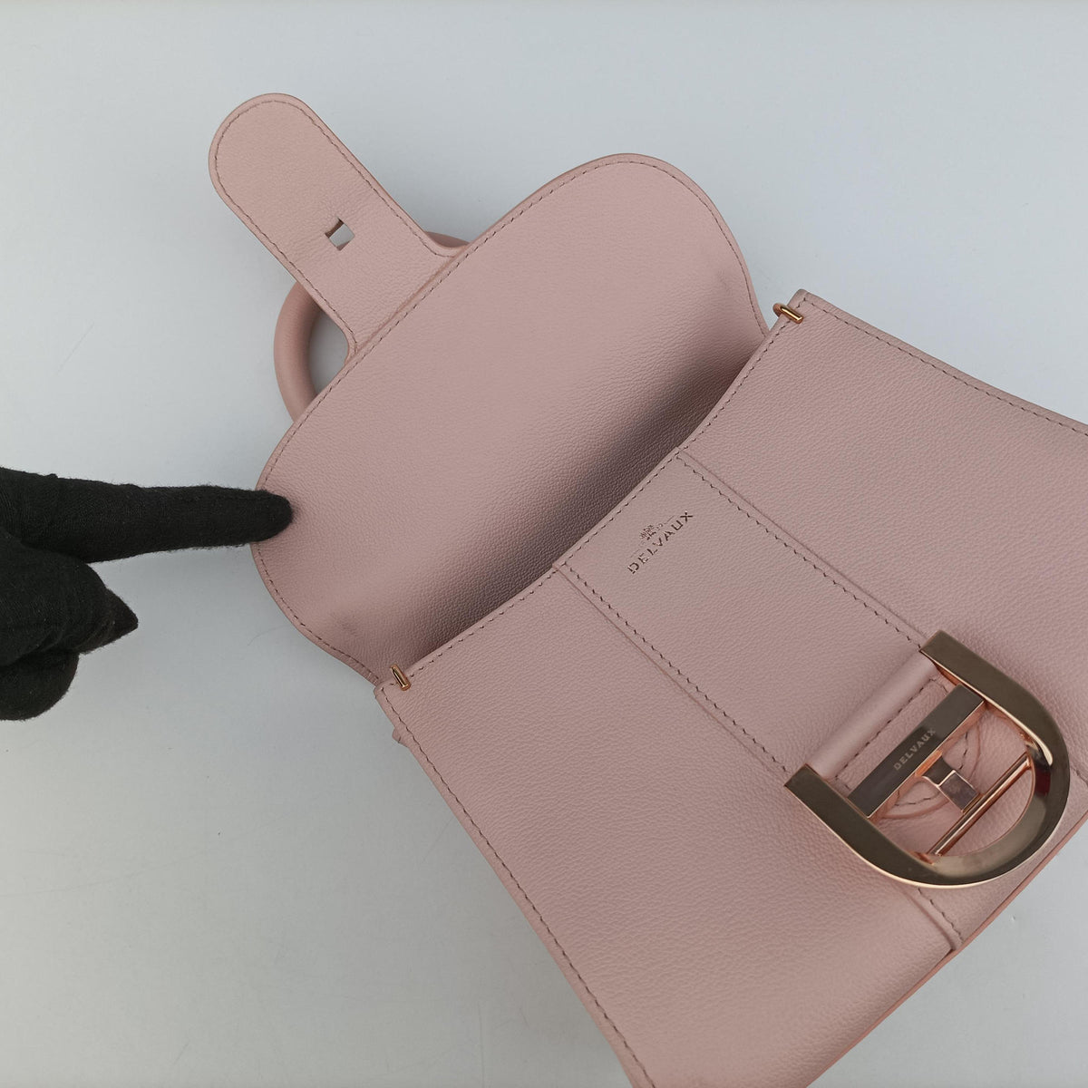 Pre-owned Delvaux Brillant Pink Leather  shoulderbag | stylenewstar