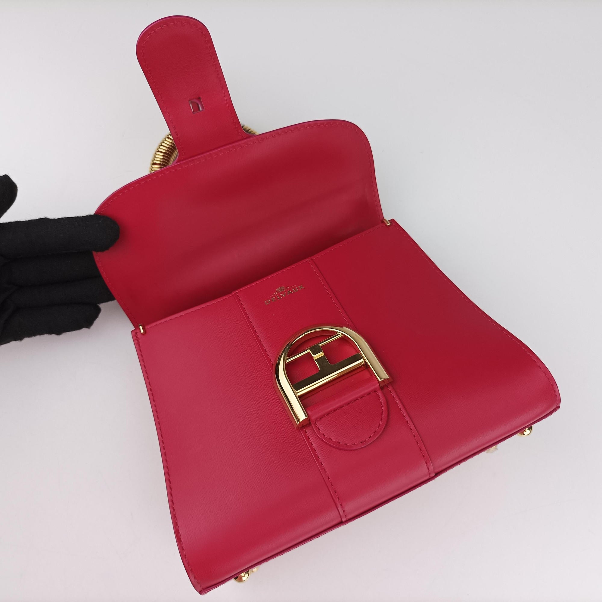 Brillant Mini Rose leather Lot number unknownブリヨン ミニ ローズ レッド レザー 製番不明