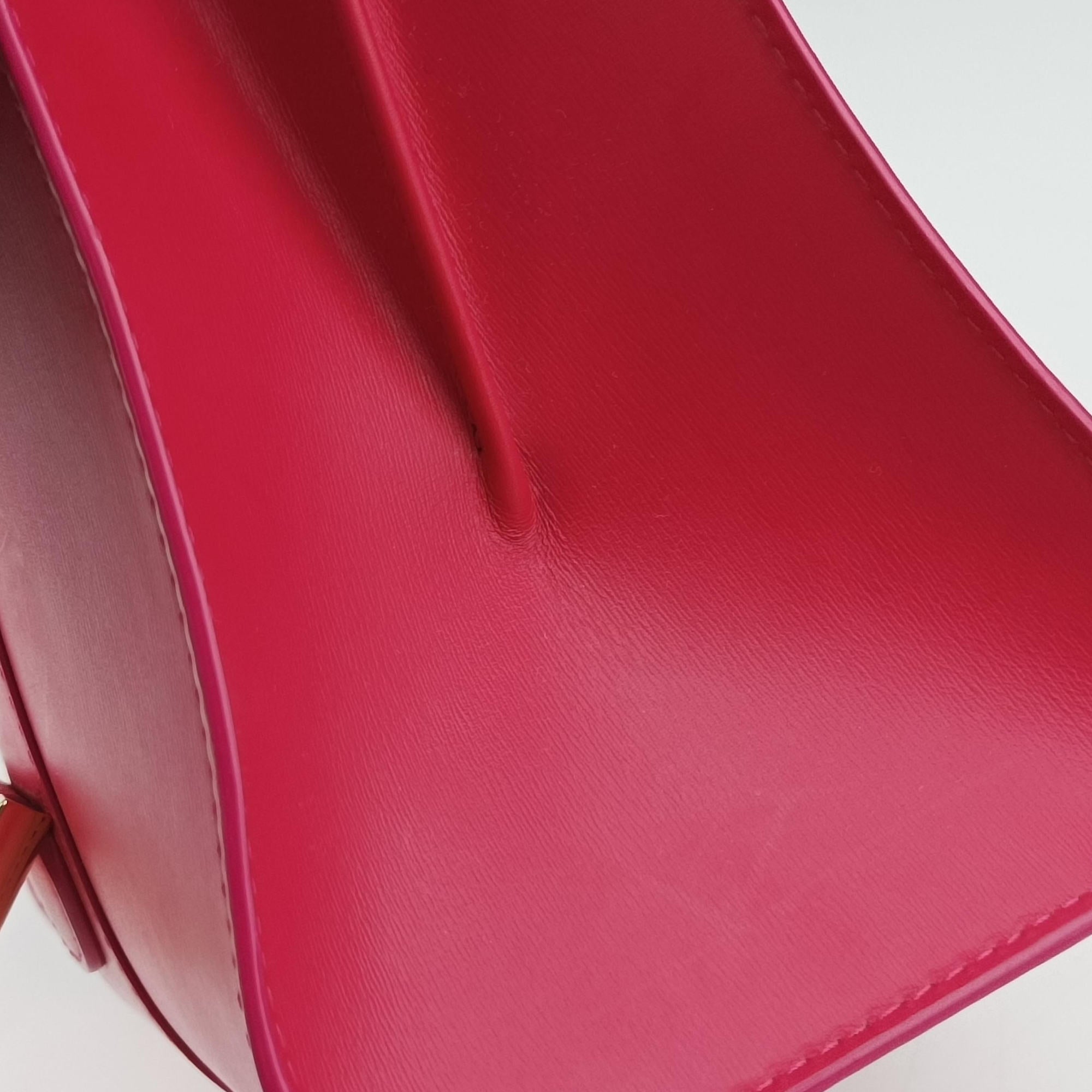 Brillant Mini Rose leather Lot number unknownブリヨン ミニ ローズ レッド レザー 製番不明