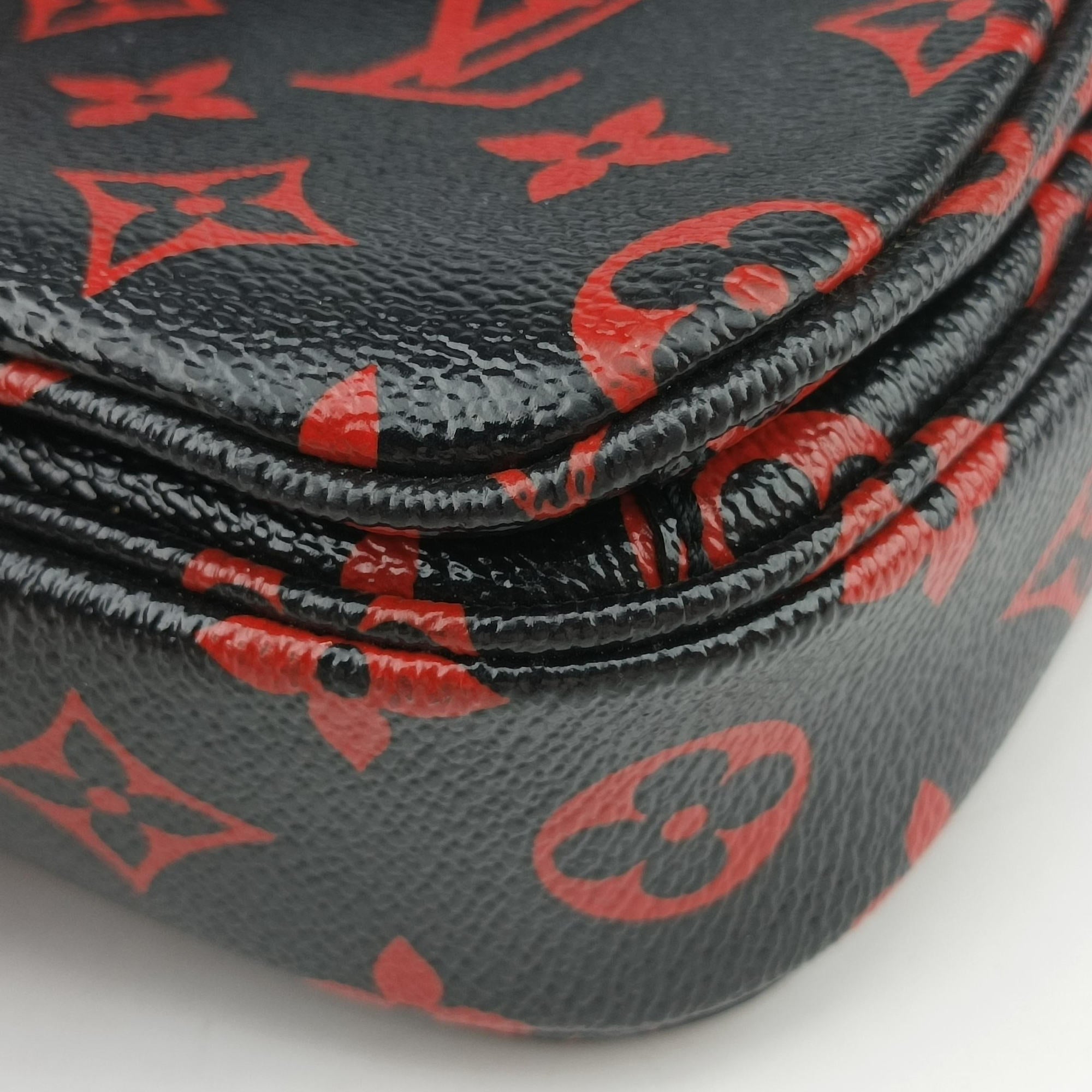 Pochette Metis MM Noir×ROUGE Monogram Infrarouge M41462 DR0117ポシェット メティス MM ノワール×ルージュ モノグラム アンフラルージュ M41462 DR0117