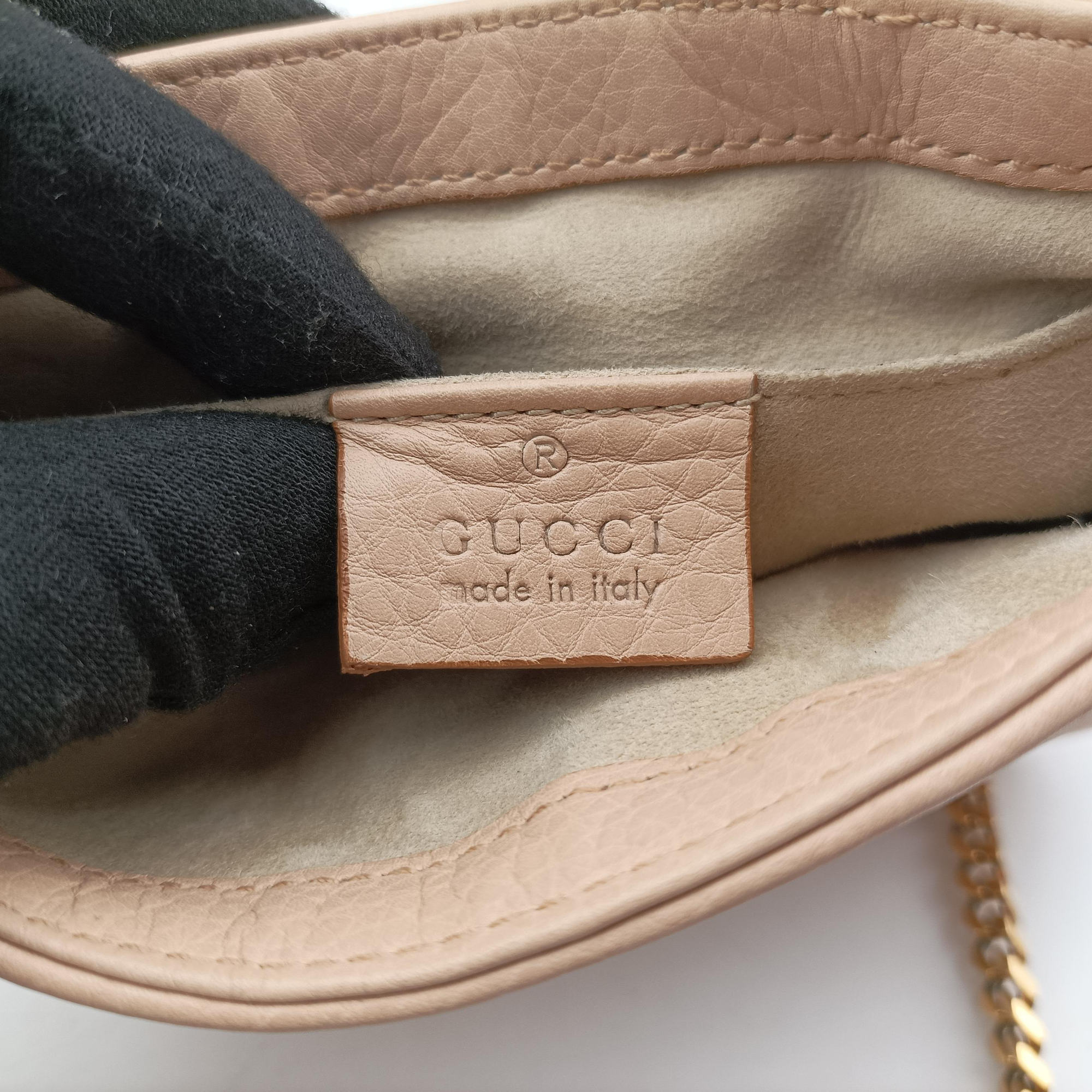 1973 Double G Golden-pink Leather 251821 A82552711973 ダブルG ゴールドピンク レザー 251821 A8255271