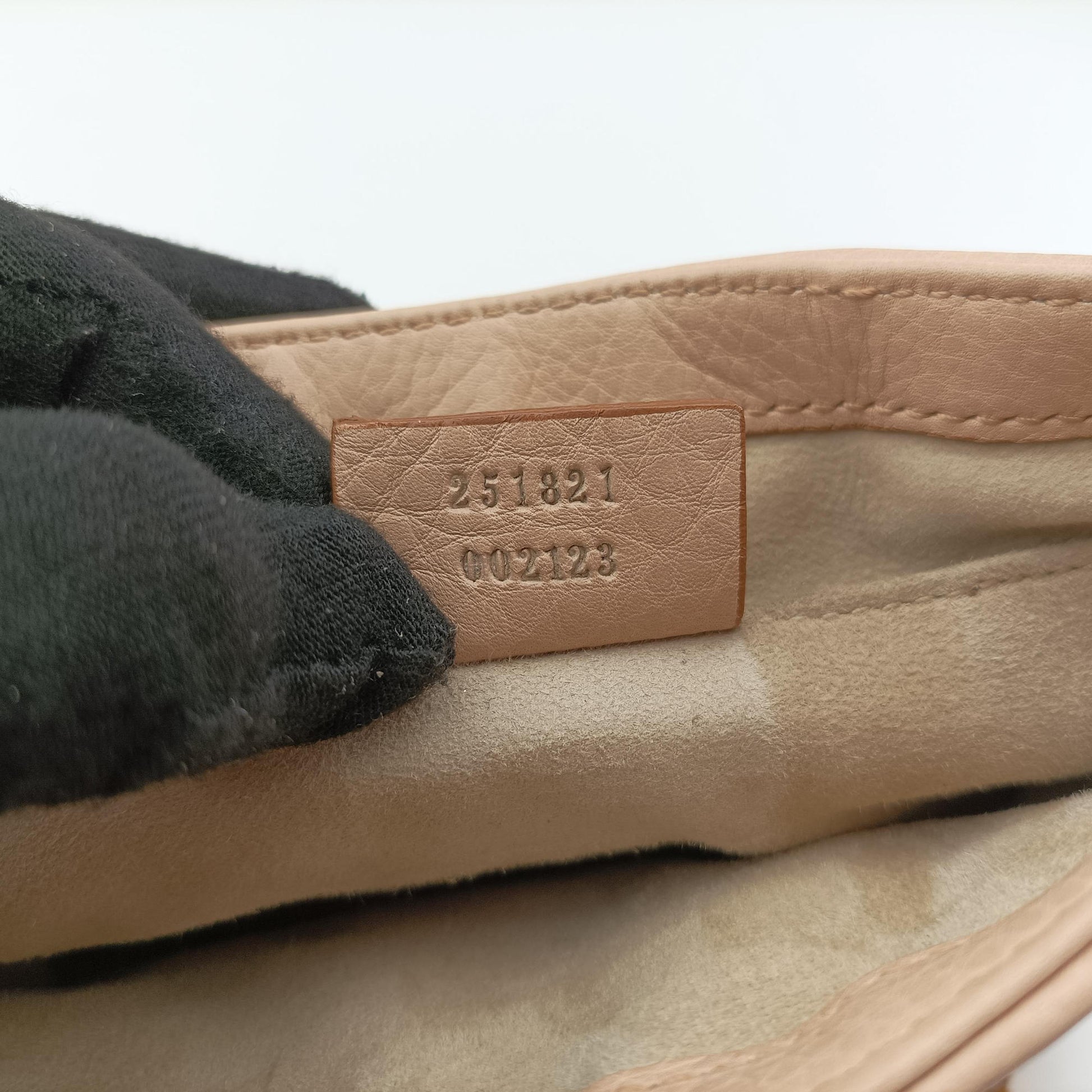 1973 Double G Golden-pink Leather 251821 A82552711973 ダブルG ゴールドピンク レザー 251821 A8255271