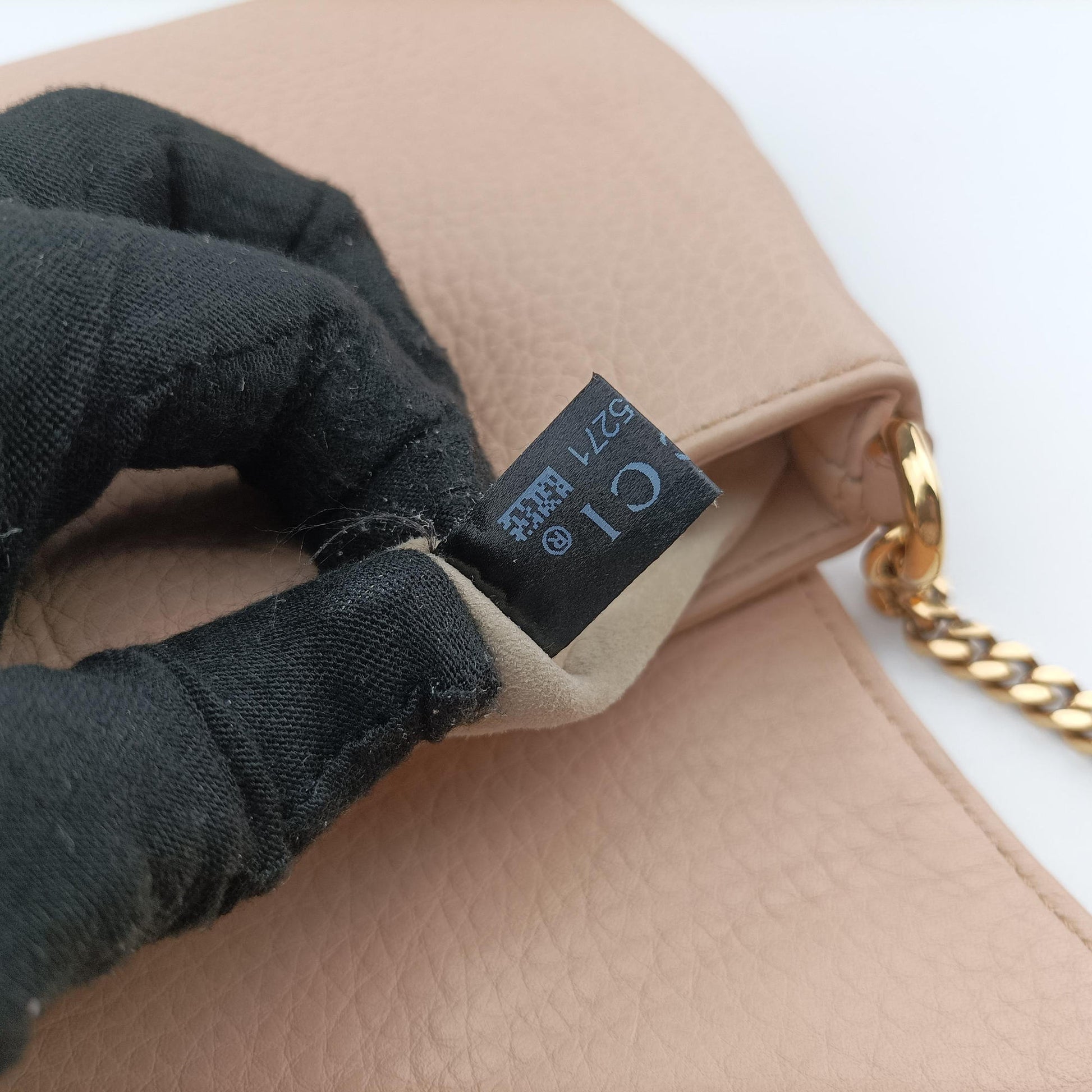 1973 Double G Golden-pink Leather 251821 A82552711973 ダブルG ゴールドピンク レザー 251821 A8255271