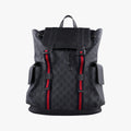 GG Supreme Black x Gray PVC coated canvas×leather 495563 C028223256GGスプリーム ブラック×グレー PVCコーティングキャンバス×レザー 495563 C028223256