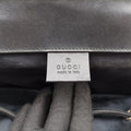 GG Supreme Black x Gray PVC coated canvas×leather 495563 C028223256GGスプリーム ブラック×グレー PVCコーティングキャンバス×レザー 495563 C028223256