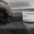 GG Supreme Black x Gray PVC coated canvas×leather 495563 C028223256GGスプリーム ブラック×グレー PVCコーティングキャンバス×レザー 495563 C028223256