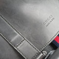 GG Supreme Black x Gray PVC coated canvas×leather 495563 C028223256GGスプリーム ブラック×グレー PVCコーティングキャンバス×レザー 495563 C028223256
