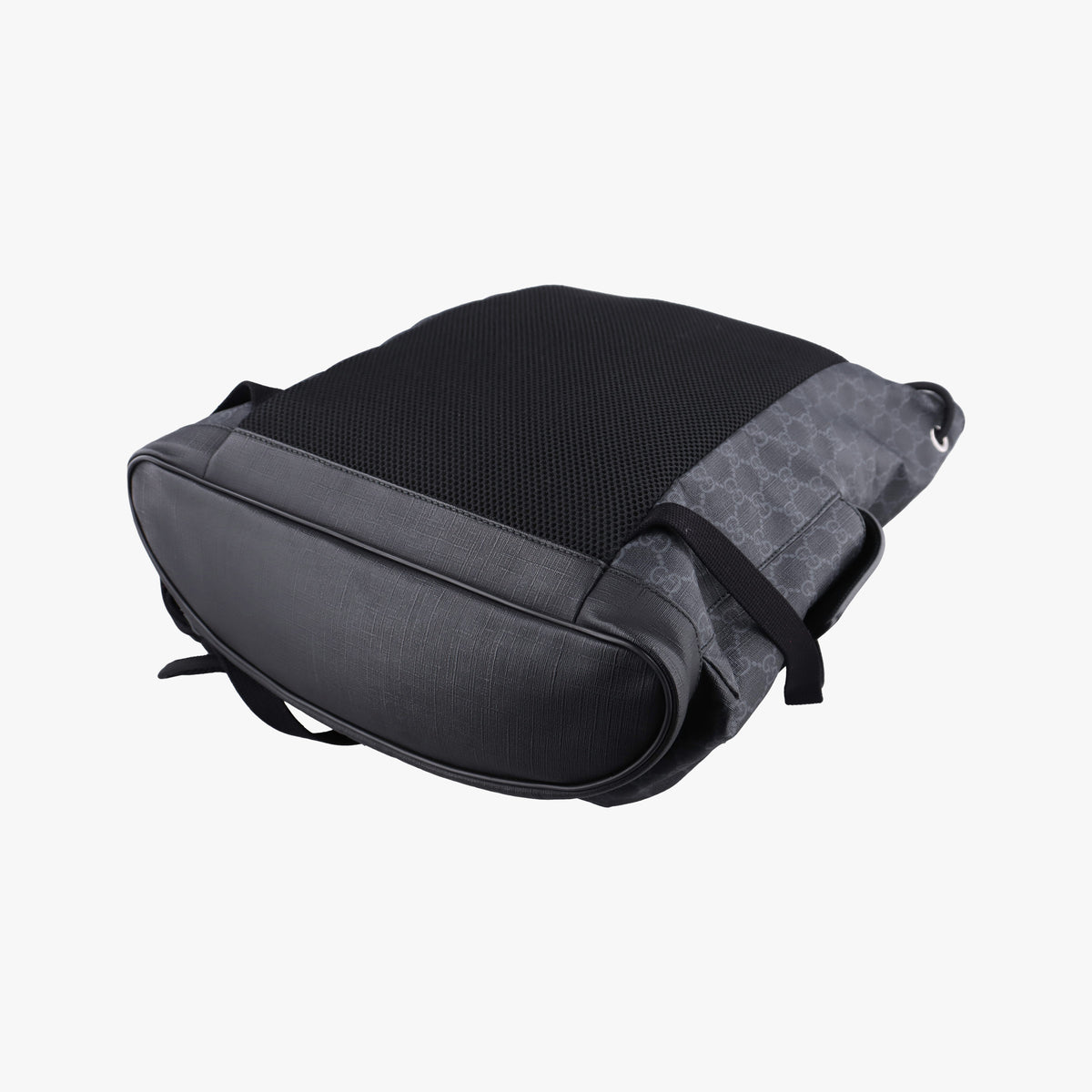 GG Supreme Black x Gray PVC coated canvas×leather 495563 C028223256GGスプリーム ブラック×グレー PVCコーティングキャンバス×レザー 495563 C028223256