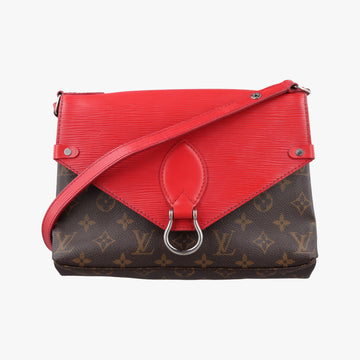 SAINT MICHEL Brown×COQUELICOT Monogram Canvas×epi M44031 CA3117サンミシェル モノグラム/ブラウン×コクリコ モノグラムキャンバス×エピ M44031 CA3117