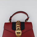 Pre-owned Gucci Sylvie Red Leather 470270 shoulderbag | stylenewstar