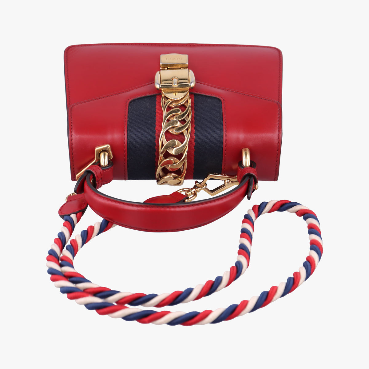 Pre-owned Gucci Sylvie Red Leather 470270 shoulderbag | stylenewstar