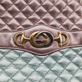 Pre-owned Gucci Trapuntata Camera Zumi pink×green×multi Leather 541061 shoulderbag | stylenewstar