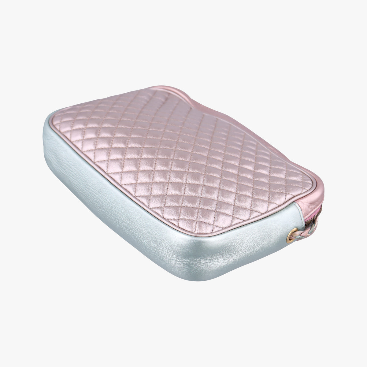 Pre-owned Gucci Trapuntata Camera Zumi pink×green×multi Leather 541061 shoulderbag | stylenewstar