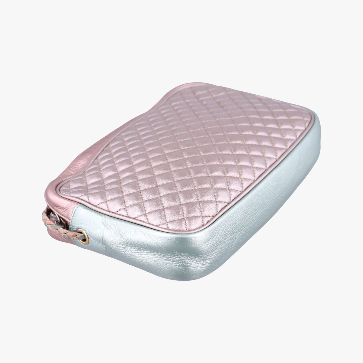 Pre-owned Gucci Trapuntata Camera Zumi pink×green×multi Leather 541061 shoulderbag | stylenewstar
