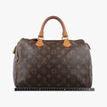 Pre-owned Louis Vuitton Speedy 30 Grenade V brown×pink Monogram Canvas M41533 handbag | stylenewstar