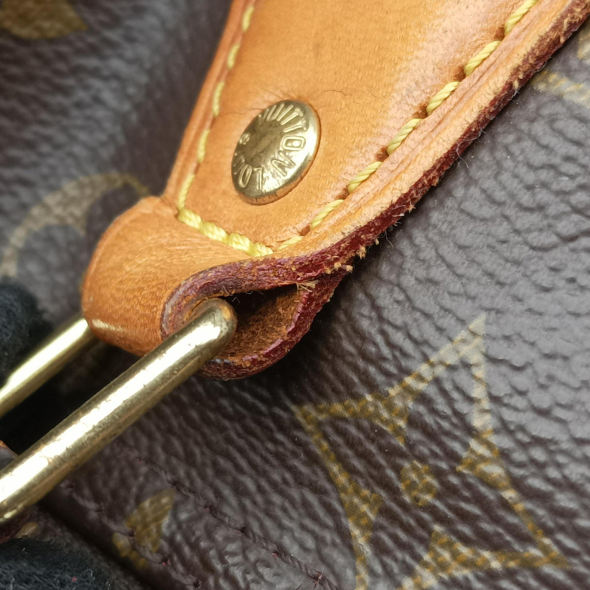 Pre-owned Louis Vuitton Speedy 30 Grenade V brown×pink Monogram Canvas M41533 handbag | stylenewstar