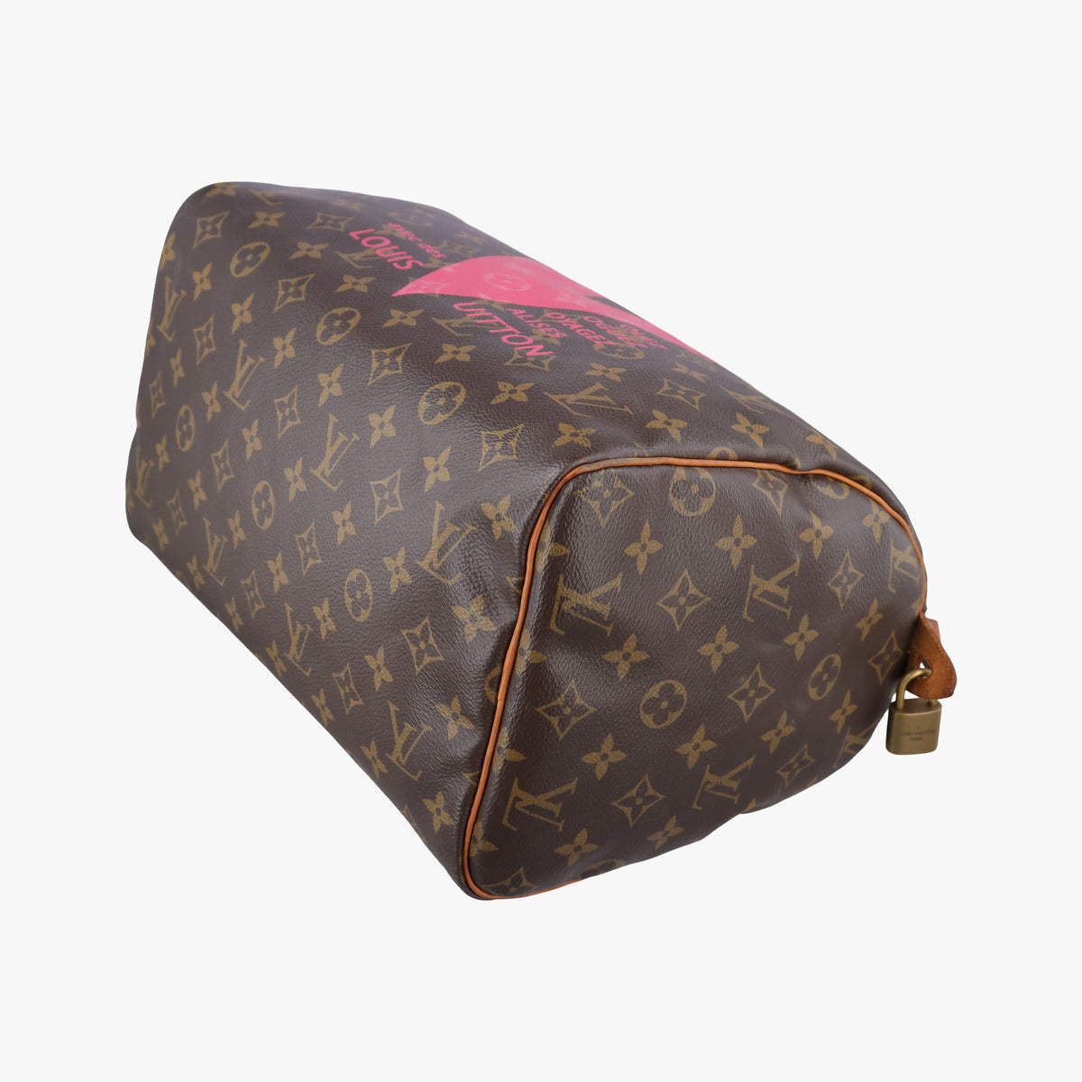 Pre-owned Louis Vuitton Speedy 30 Grenade V brown×pink Monogram Canvas M41533 handbag | stylenewstar